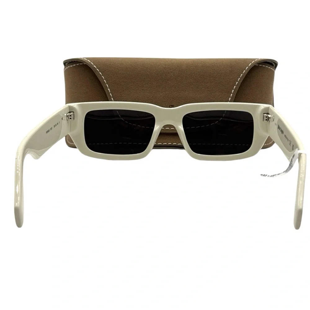 Palm Angels Sutter Sunglasses - White / Dark Grey (PERI035 0107)